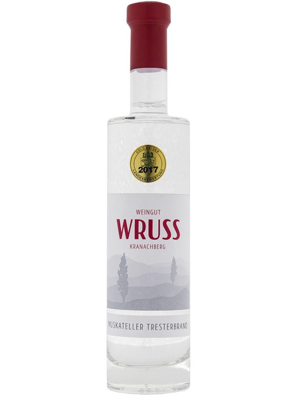 Premium Muskateller Tresterbrand vom Weingut Wruss.